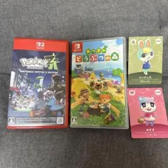 ポケモンレジェンズZA あつまれどうぶつの森 2点セット (amiiboカード)