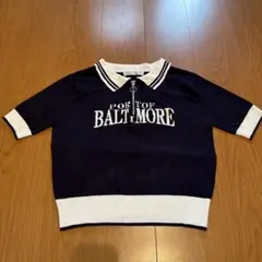 オリーブデオリーブ　ニットポロシャツ　Fサイズ