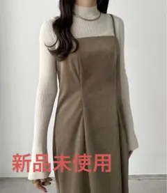 callautia / カラウティア ベロア調Iラインキャミワンピース