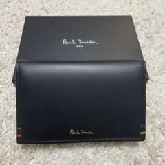 新品　Paul Smith 黒 レザー 名刺入れ　ハイライトステッチ　人気商品