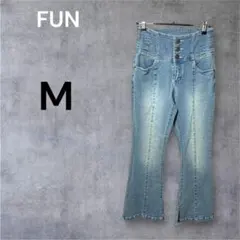FUN デニム ハイウエスト M ストレッチ ブーツカット レディース Y2Kのサムネイル