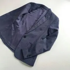 訳あり　theory　テーラードジャケット　ウール　ストライプ　チャコールグレー