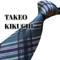 ★TAKEO KIKUCHI★　タケオキクチ　グレー系　チェック柄　日本製