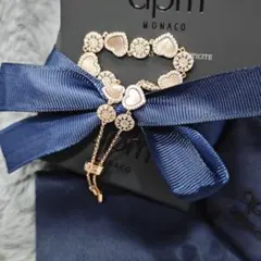 APM Monaco ハート マザーパール ブレスレット（ローズゴールド）