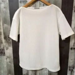 theory luxe　セオリーリュクス　半袖　カットソー　ボートネック　薄手のサムネイル