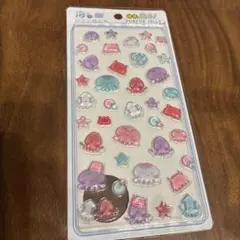クラゲと星のデザインシール