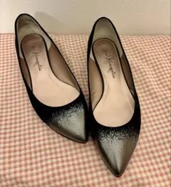 銀座かねまつ　ポインテッドトゥ パンプス