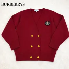 BURBERRYS バーバリーズ カーディガン 130赤 金ボタン ヴィンテージ