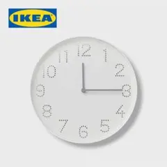 IKEAイケア 静音 壁掛け時計 トロマ ウォールクロック ホワイト白 シンプルのサムネイル