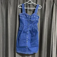 dazzlin デニムワンピース ジャンパースカート ジャンスカ