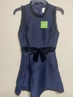 kate spade ネイビー ノースリーブワンピース　Oサイズ