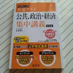 大学入学共通テスト公共,政治・経済集中講義