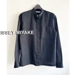ISSEY MIYAKE MEN ダブルガーゼバンドカラーハーフスリーブシャツ ISSEY MIYAKE MEN ダブルガーゼバンドカラーハーフスリーブシャツ