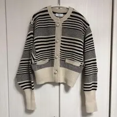 アダムエロぺ　パール付カーディガン