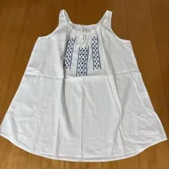 刺繍 ノースリーブ チュニック ホワイトのサムネイル