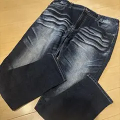 ストレッチダークブルーデニムパンツ