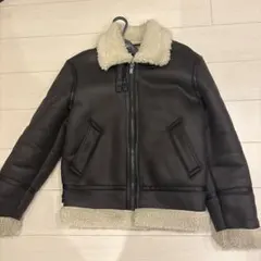 【即完品】極美品 ZARA B-3 ムートン ジャケット ダークブラウン