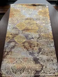 アンティーク袋帯☆R2ゴールドとのグラデーションの紫色のベースに洋風古典柄