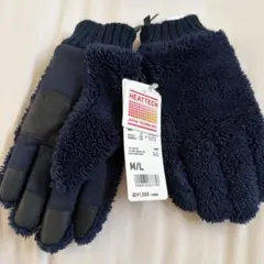 UNIQLO ヒートテック 手袋 ネイビー M/L 新品