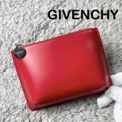 【未使用】GIVENCHY ジバンシィ コスメポーチ 赤 エナメル調 チャームのサムネイル