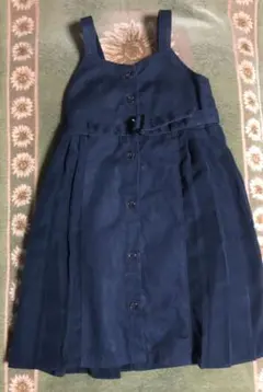 ブランシェス ジャンパースカート ジャンバー ネイビー 紺 プリーツ 110