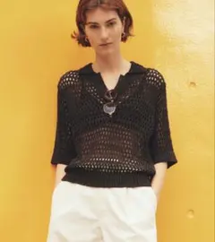 【THE SHINZONE】OPENWORK POLO KNITのサムネイル