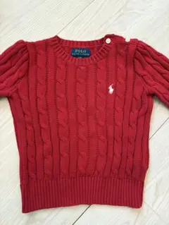 Polo Ralph Lauren 赤 ケーブルニットセーター　3T