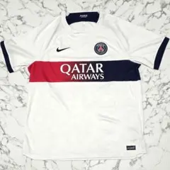 ナイキ 23-24 PSG パリサンジェルマン ゲームシャツ サッカーユニXL白