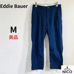 【Eddie Bauer】リネン混 イージーパンツ ネイビー PMサイズのサムネイル