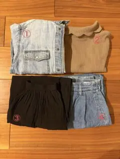 女児130-140 普段着４点セット＋おまけ２点