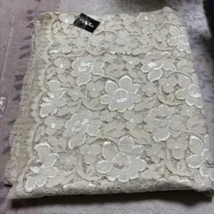 tokunaga レース生地 ホワイト 花柄