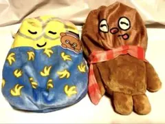 ミニオン ぬいぐるみ巾着 ボブ＆ティム 新品2点まとめ売り