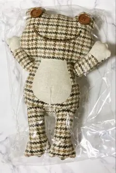 かえるのピクルス ブラウンチェック ハグぬいぐるみ