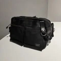 【美品】ポーター ヒート ウエストバッグ ブラック