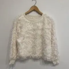 【美品未使用】シェトワ　Chez toiシャギーボトルネックプルオーバー