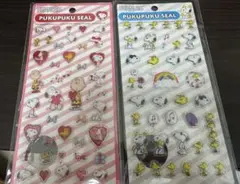 スヌーピー プクプクシール 2シートセット