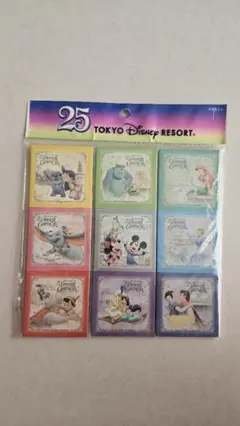 【新品未使用品】東京ディズニーリゾート25周年記念メモ帳セット