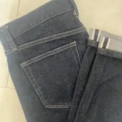 UNIQLO セルビッジ（赤耳）スリムフィットジーンズ ［31］濃紺 ②