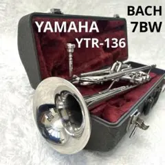 YAMAHA　YTR-136　B♭トランペット 管楽器　Mボア　ニッケルメッキ YAMAHA YTR-136 B♭トランペット trumpet 管楽器 Mボア ニッケル