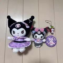 サンリオ クロミ キーホルダー 刺繍缶バッジ ぬいぐるみ 4個セット