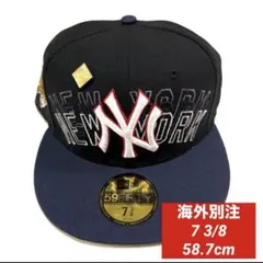 海外別注 NEW ERA 59FIFTY ニューヨークヤンキース 激レア 刺繍