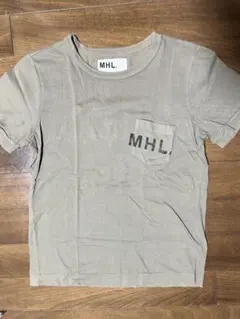 MHL. ポケットロゴ Tシャツ カーキ サイズIIIのサムネイル