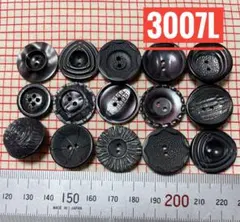 3007L ビンテージコットン生地&ボタン