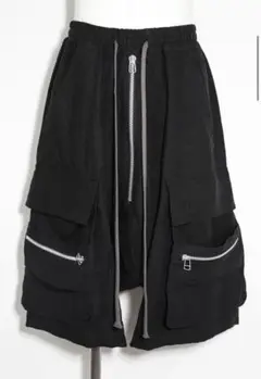☻A.F ARTEFACT リネンカーゴショーツCargo Shortsブラック