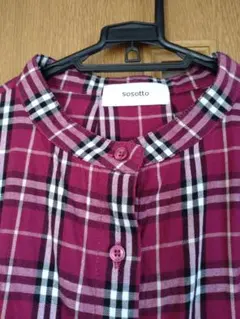 バーバリー調チェックシャツ