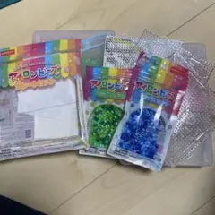 アイロンビーズ プレートセット 多色ビーズ
