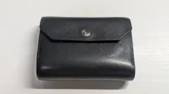 【美品】しぜんのしるし ヒンジ 蝶番ウォレット 本革 コンパクト