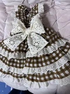 ▪️ドール用ドレス▪️エプロンドレス ▪️55cm前後向き アンティーク