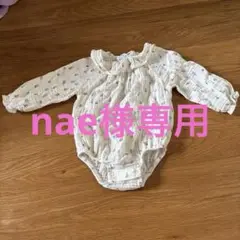 ZARA 花柄ガーゼロンパース　68