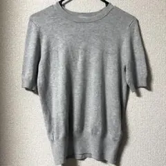 ZARA サマーニット トップス グレー